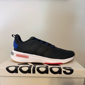 Adidas Racer TR23 Black Sneakers with Red Sole